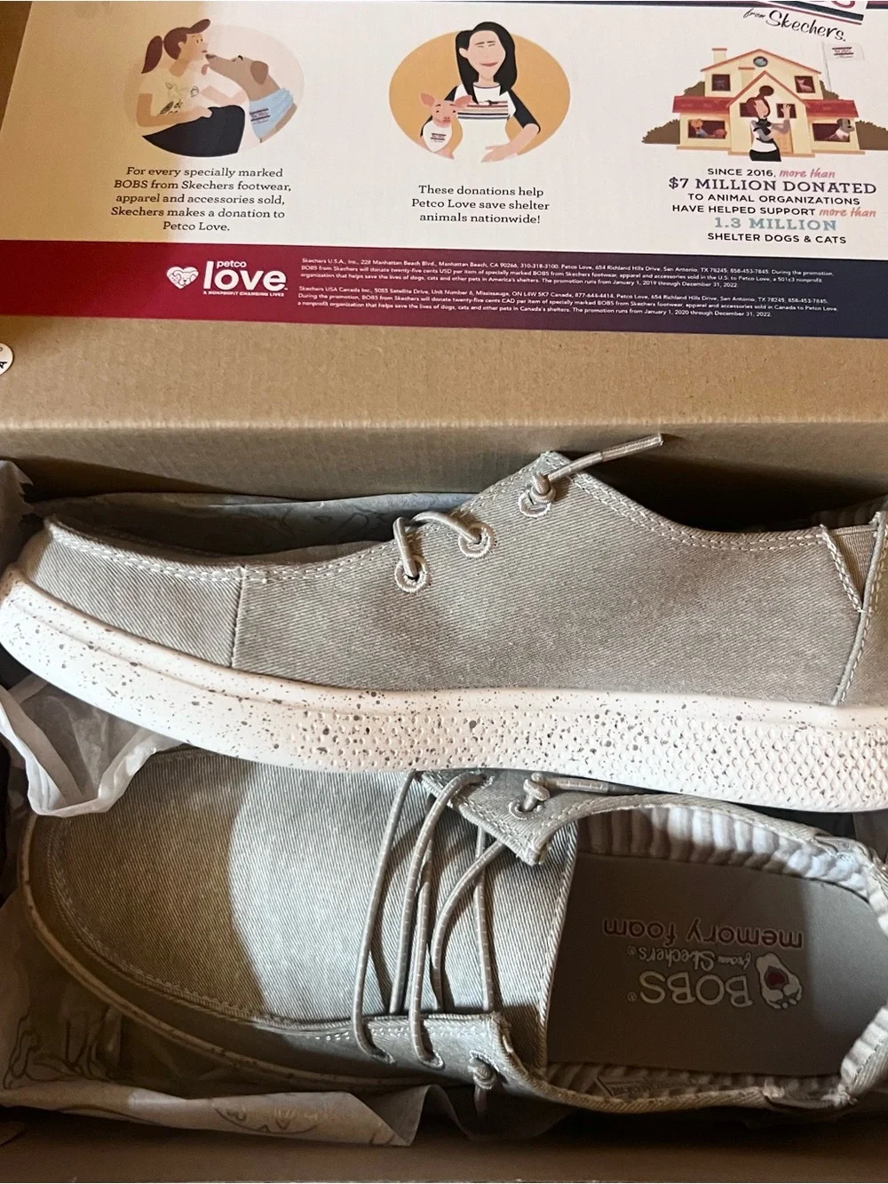 Skechers BOBS Casual Lace-Up Sneakers in Light Taupe